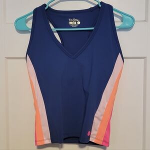 Lilly Pulitzer Luxletic Navy Tank Top